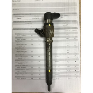 Форсунка б/у Siemens Euro 4 5U3Q-9K546-AA  Пежо Ситроен Ягуар 2.7 HDI