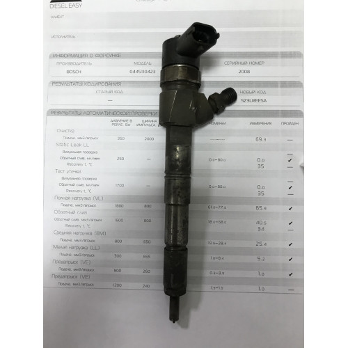 Форсунка б/у Bosch 0445110423 Опель 2.0D