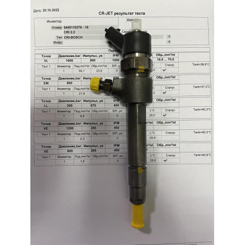 Форсунка б/у Bosch 0445110276 Опель Фиат 1.9D