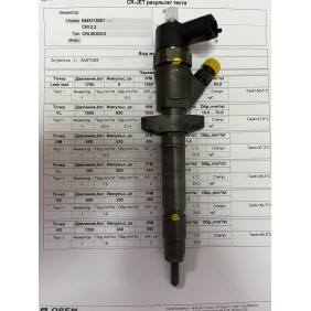 Форсунка б/у Bosch 0445110261 Рено 2.2 DCi