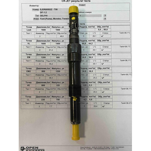 Форсунка б/у Delphi EJDR00502Z FORD 2.0 TDCi