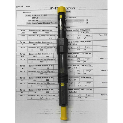 Форсунка б/у Delphi EJDR00501Z FORD 2.0 TDCi