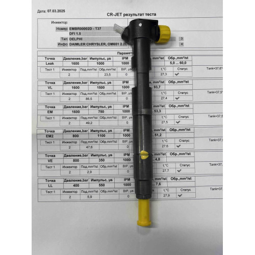 Форсунка б/у Delphi Mercedes Sprinter OM651 A6510700587