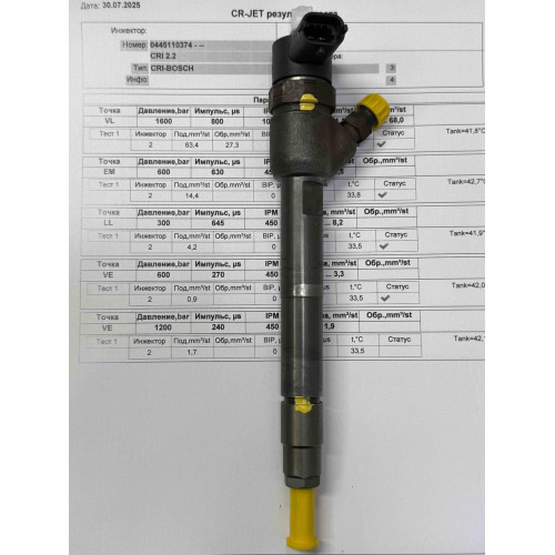 Форсунка б/у Bosch 0445110374 Кия Хендай 2.0D